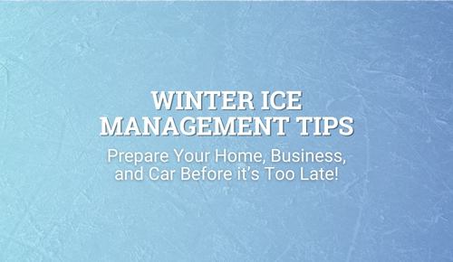 Winter Ice Management Tips