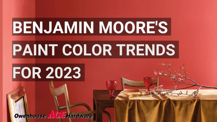 Benjamin Moore's Paint Color Trends for 2023