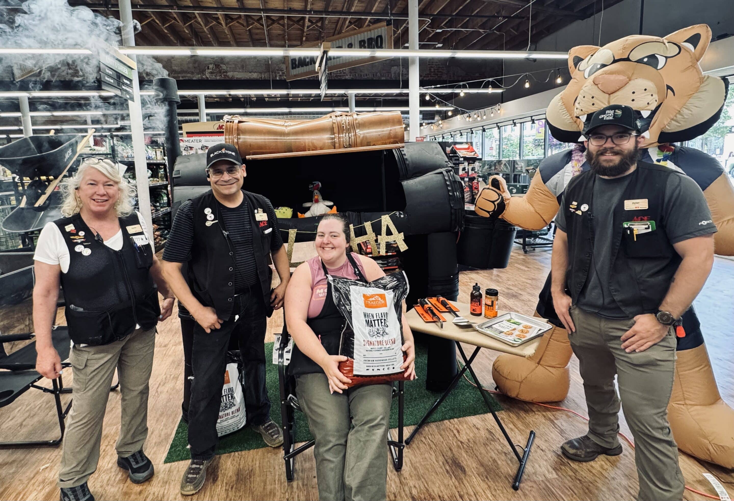 Owenhouse Ace Hardware Downtown Bucket Sale Traeger Display