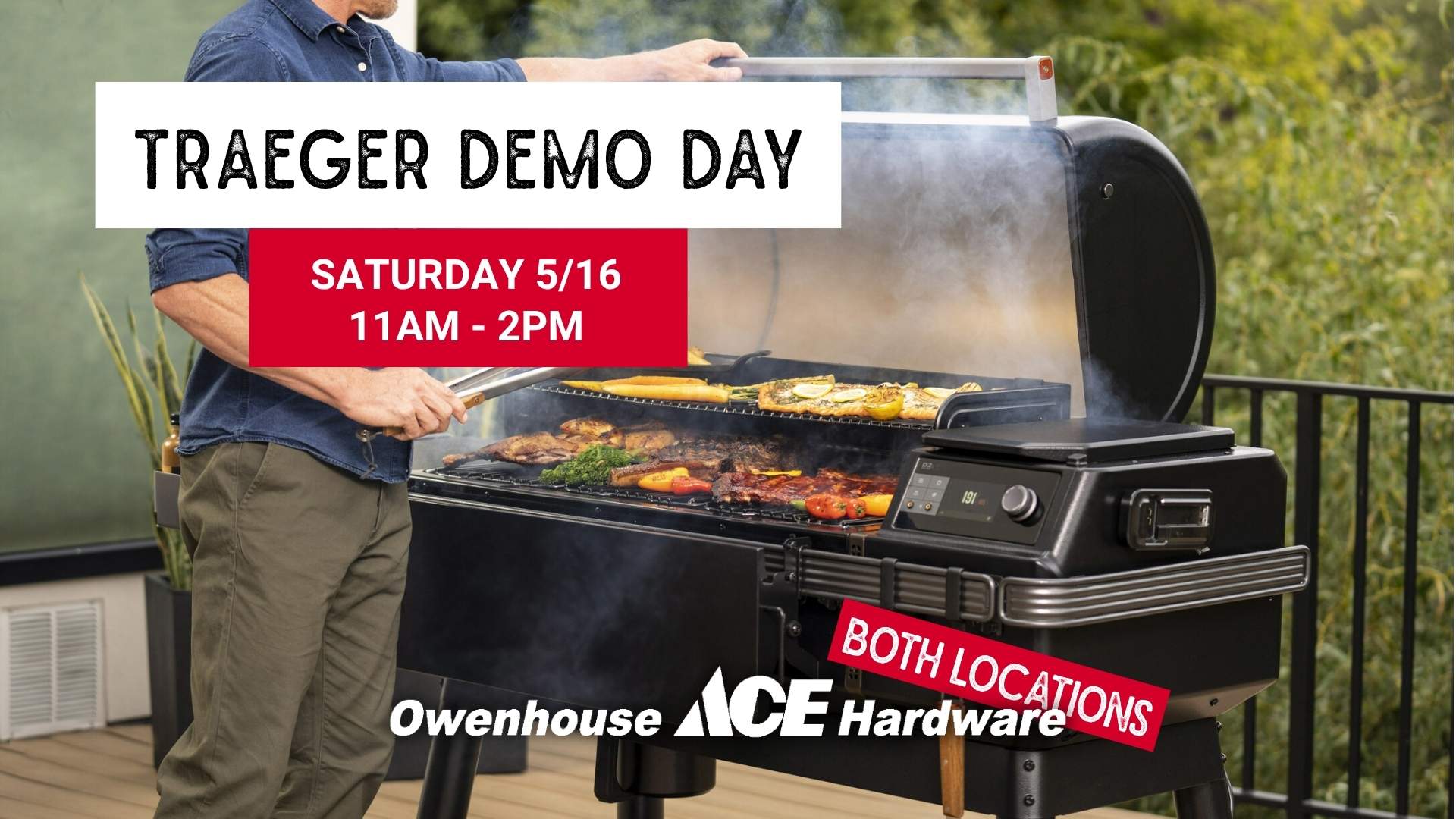 Traeger Day Grill Demo May 2026 Owenhouse Ace Hardware