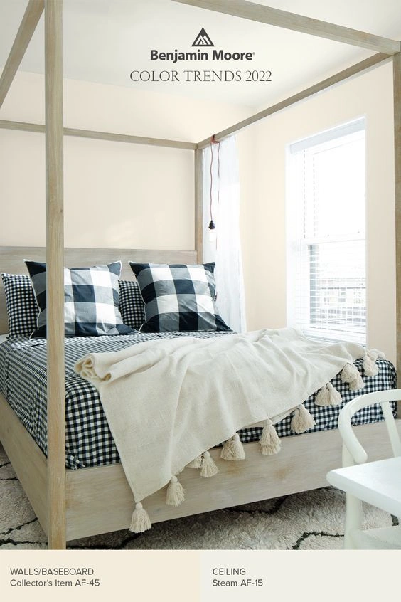 bedroom painted in collector's item by benjamin moore