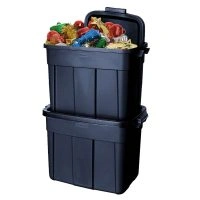 black stackable storage bins at owenhouse ace hardware