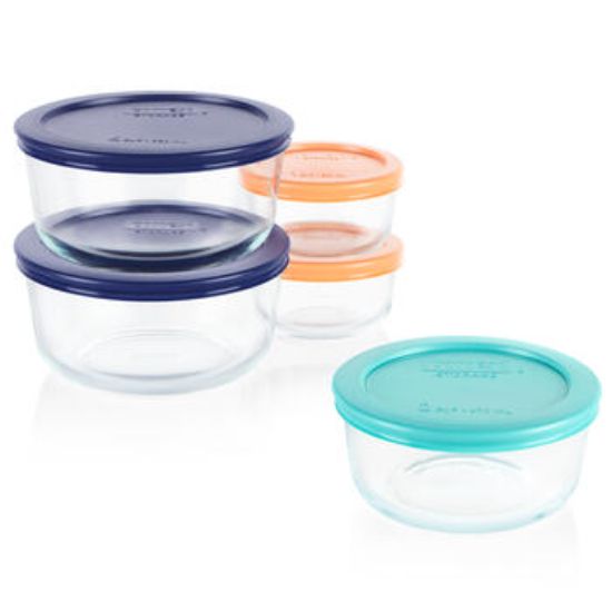 Set of Glass Food Storage Containers with Lids