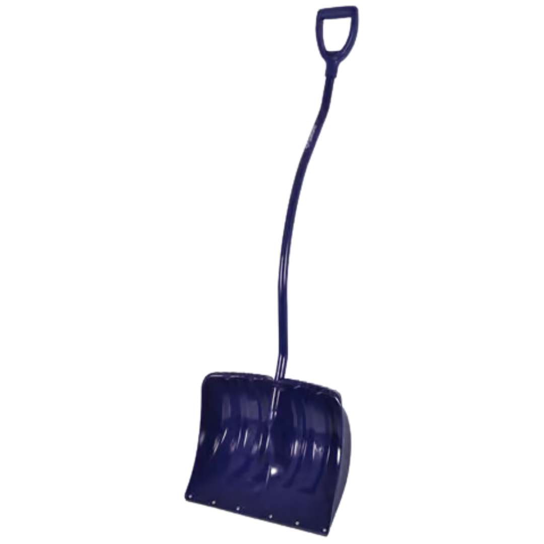 blue snow shovel