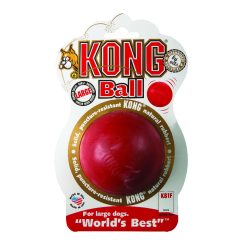 Red kong ball in package