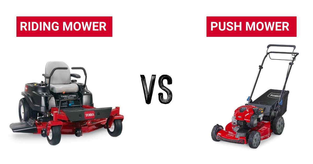 Riding Mower vs Push Mower